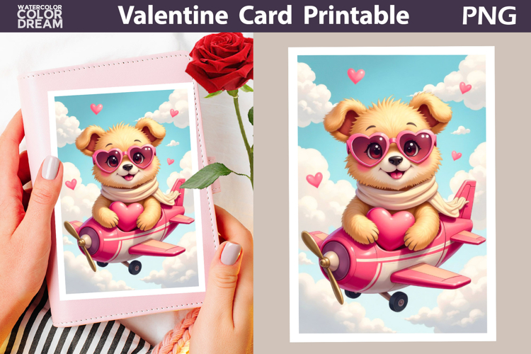 Dog Heart Valentine Card | Happy Valentines Day