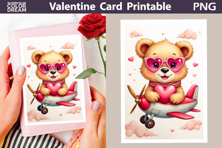 Bear Heart Valentine Card | Happy Valentines Day