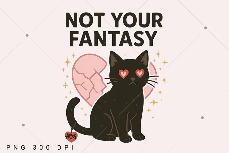 Valentine Cat PNG, Black Cat Png, Valentine Cute Cat PNG