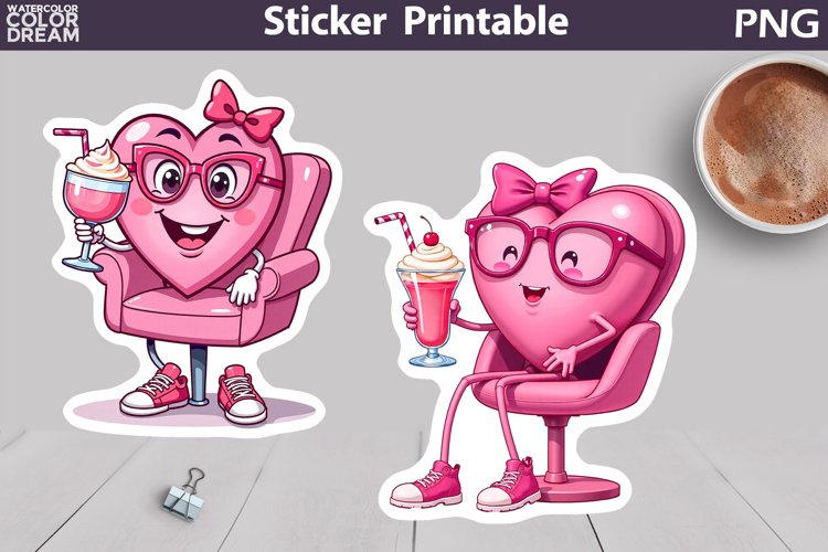 Pink Heart Clipart Image 7