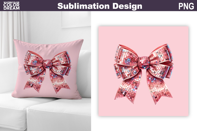 Valentine Pillow Design | Bow Sublimation