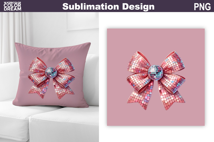 Valentine Pillow Design | Bow Sublimation