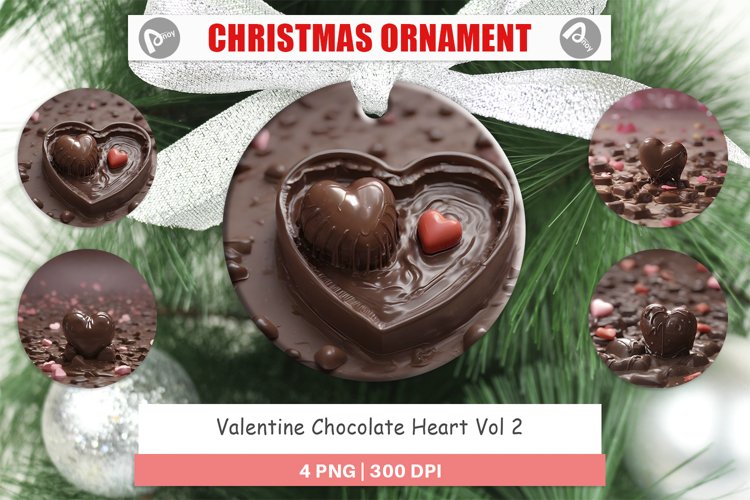 Christmas Ornaments Valentine Chocolate Heart
