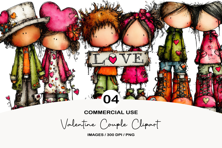 Valentine Couple Clipart