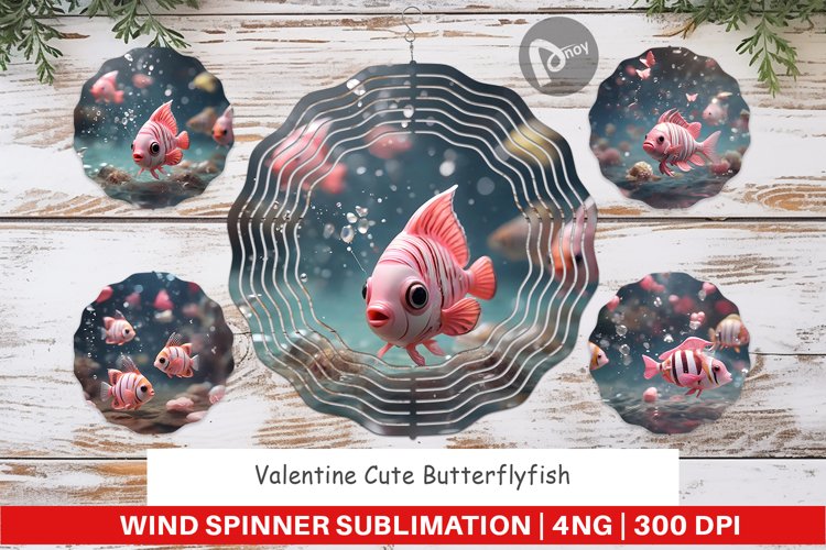 Wind Spinner Valentine Butterflyfish