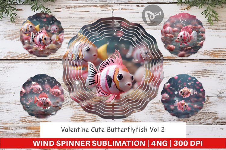 Wind Spinner Valentine Butterflyfish