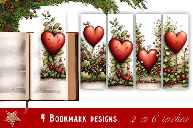 Watercolour Valentine Day animals Bookmarks Sublimation