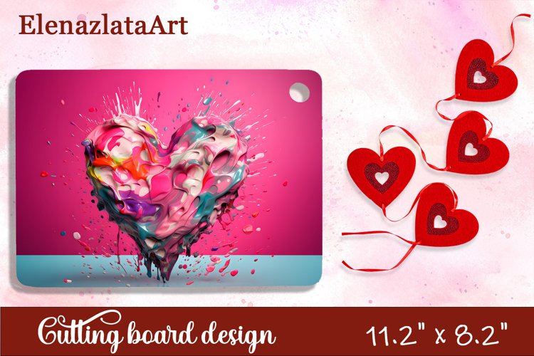Romantic valentines day Cutting Board Sublimation