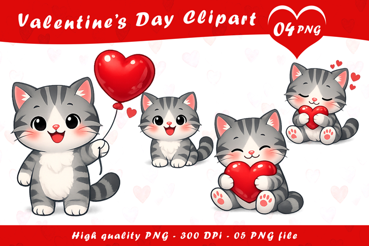 Cute Cat Clipart Image 3