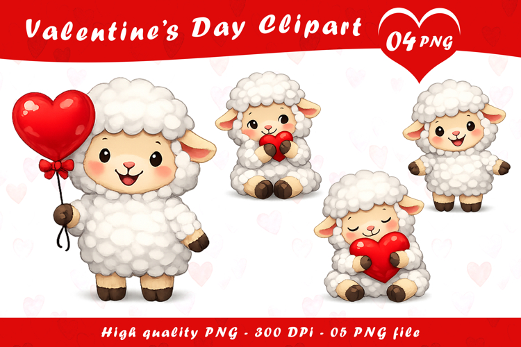 Cute Sheep Clipart Image 2
