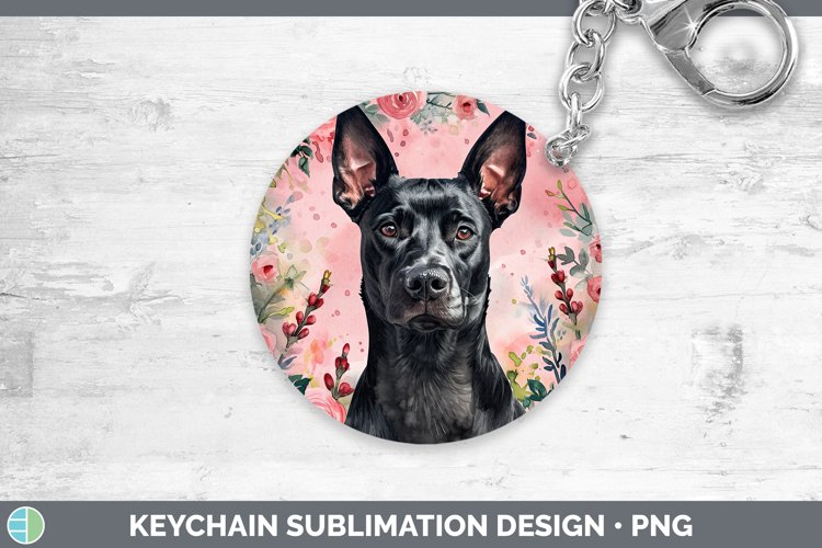 GorgeousValentine Dogs Keychain design.