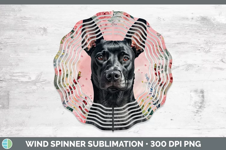 Valentine Dogs Australian Kelpie Wind Spinner Sublimation Sp