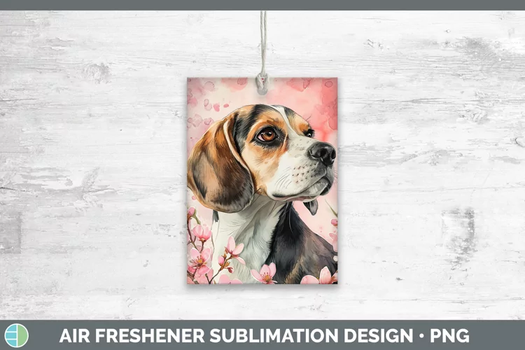 Valentine Dogs Beagle Air Freshener Sublimation Car Freshene