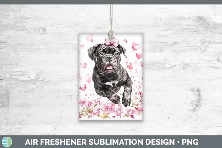Valentine Dogs Cane Corso Air Freshener Sublimation Car Fres