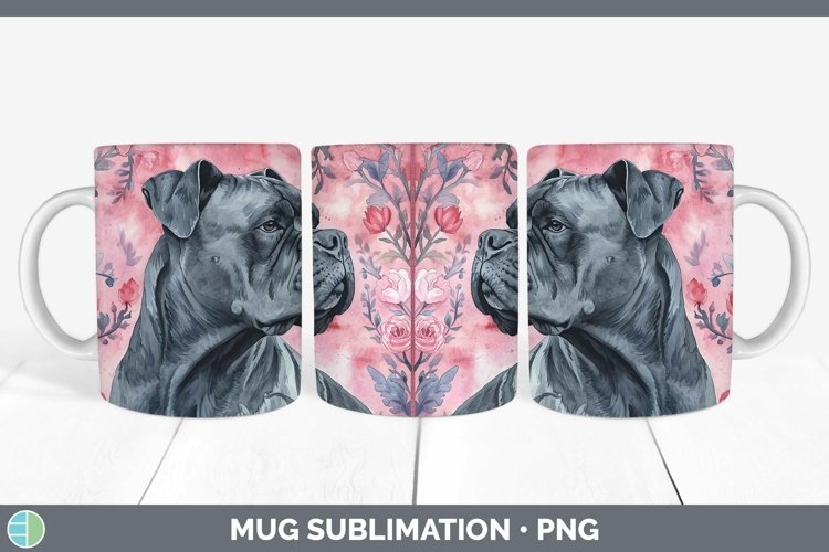 GorgeousValentine Dogs Mug Wrap design.