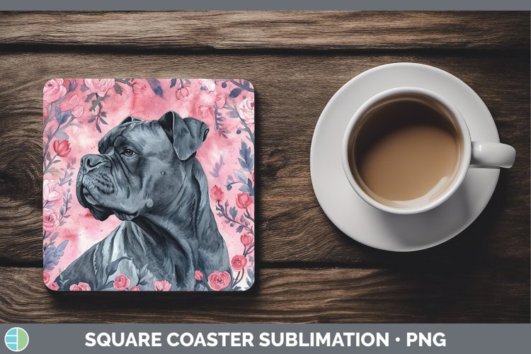 GorgeousValentine Dogs Square Coaster design.