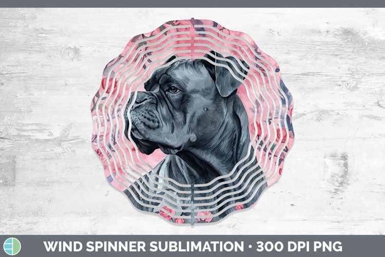 Valentine Dogs Cane Corso Wind Spinner Sublimation Spinner D
