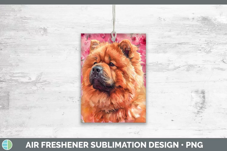 Valentine Dogs Chow Chow Air Freshener Sublimation Car Fresh