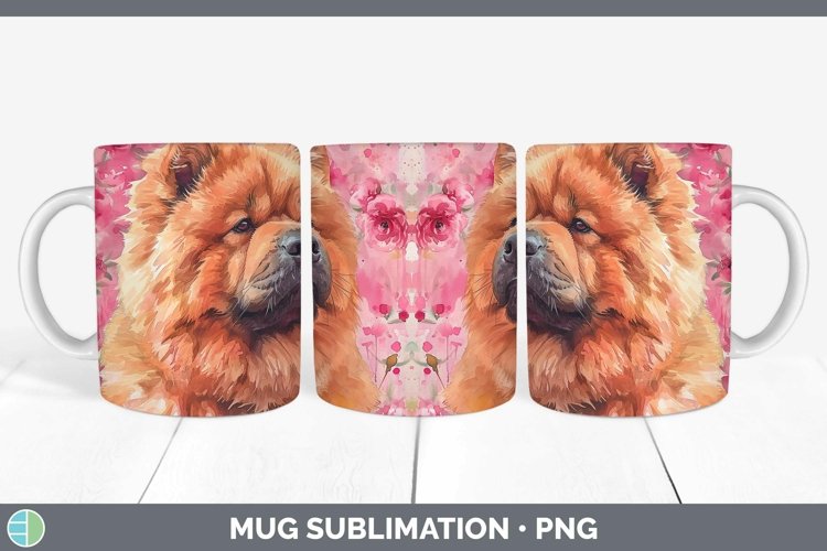 GorgeousValentine Dogs Mug Wrap design.