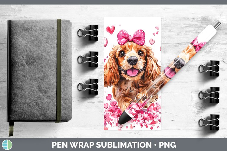 GorgeousValentine Dogs Pen Wrap design.