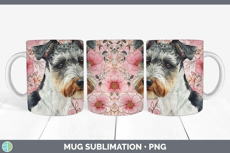 GorgeousValentine Dogs Mug Wrap design.