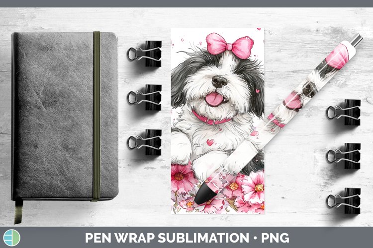 GorgeousValentine Dogs Pen Wrap design.