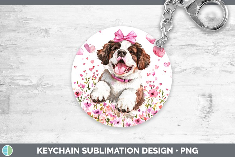 GorgeousValentine Dogs Keychain design.