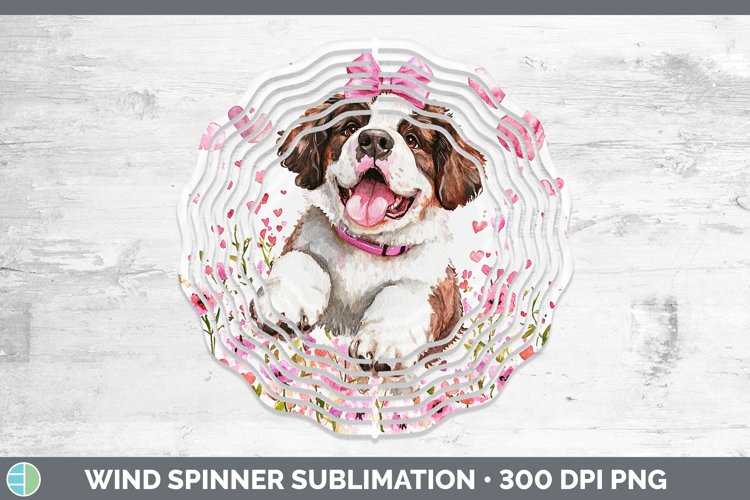 GorgeousValentine Dogs Wind Spinner design.