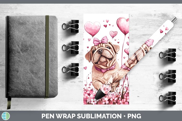 GorgeousValentine Dogs Pen Wrap design.
