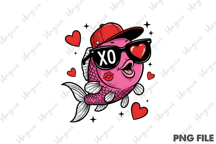 Valentine Fish Png Sublimation