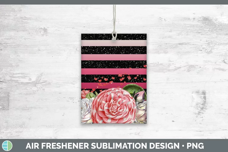 Valentine Floral Air Freshener Sublimation Car Freshener Des