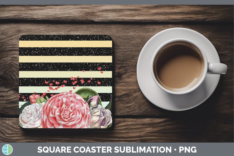 GorgeousValentine Square Coaster design.