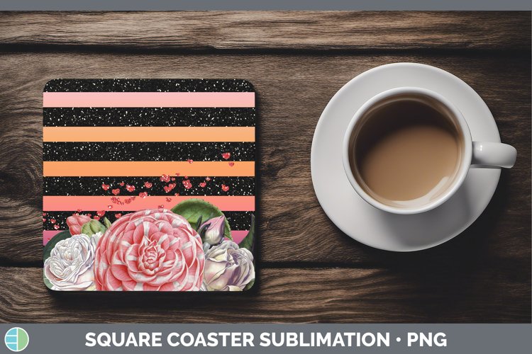 GorgeousValentine Square Coaster design.