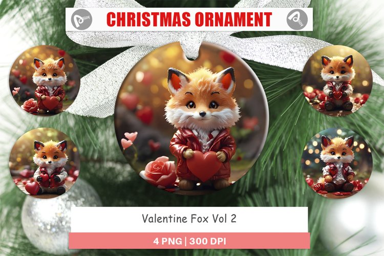 Christmas Ornaments Valentine Fox