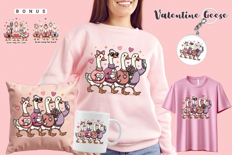 Geese Clipart Image 13