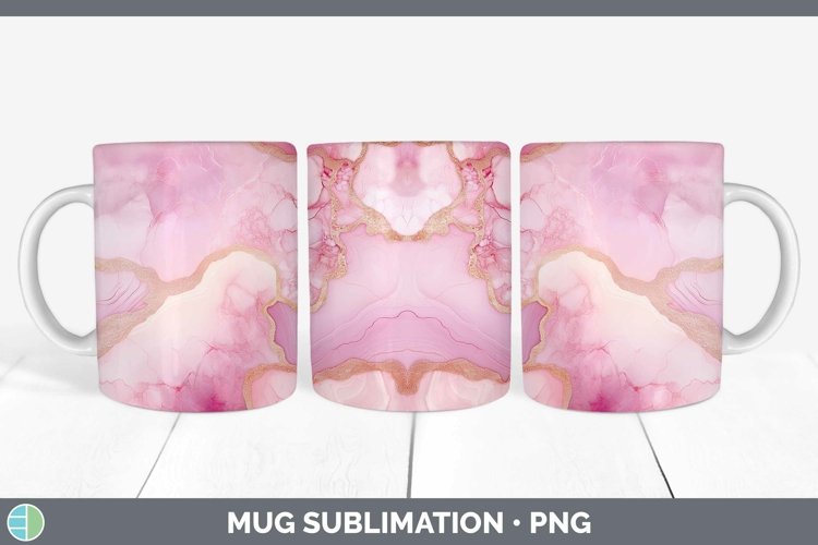 Valentine Geode Mug Wrap Sublimation Coffee Cup Designs