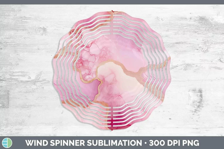 Valentine Geode Wind Spinner Sublimation Spinner Designs