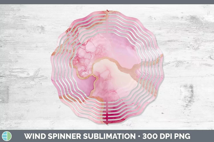 Valentine Geode Wind Spinner Sublimation Spinner Designs