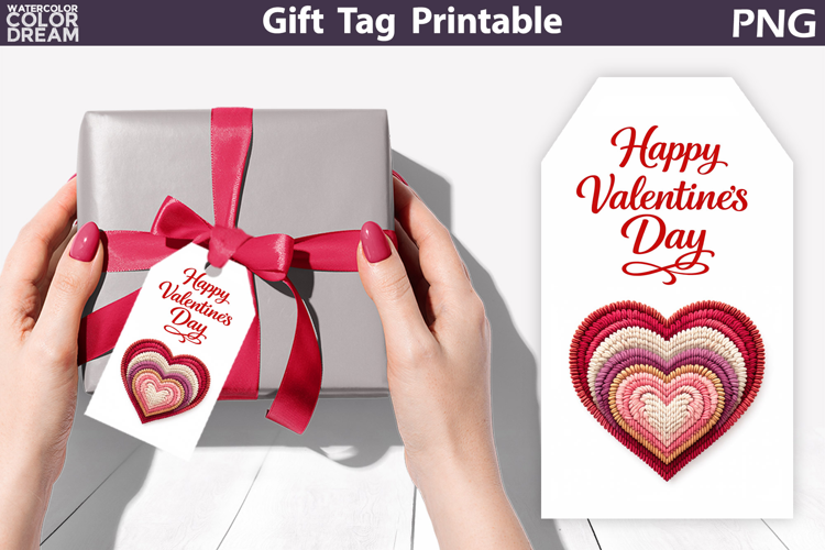 Valentine Gift Tag | Junk Journal Card