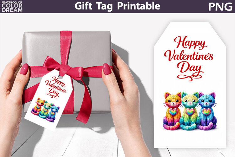 Valentine Gift Tag | Junk Journal Card example image 1