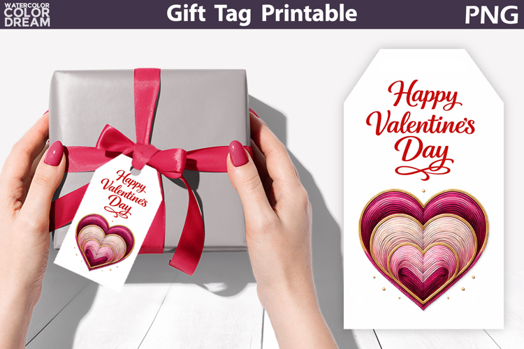 Valentine Gift Tag | Junk Journal Card