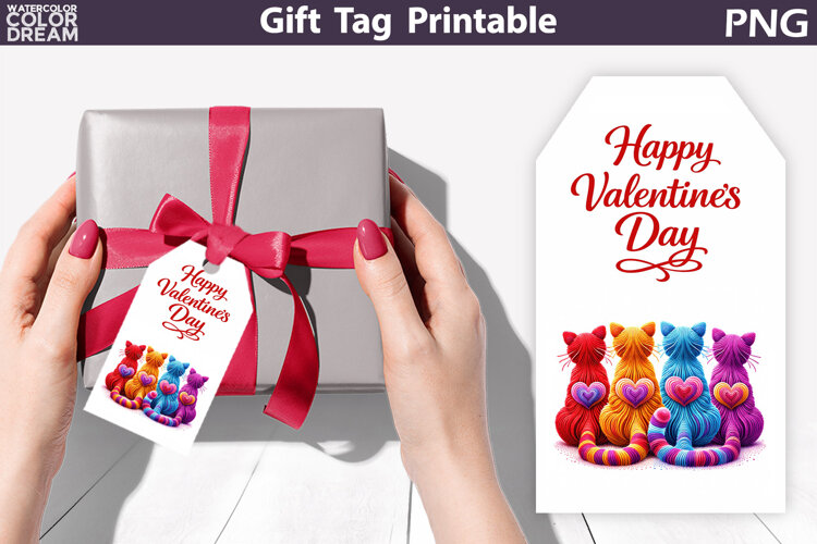 Valentine Gift Tag | Junk Journal Card example image 1