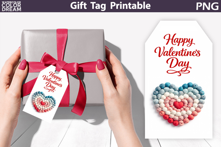 Valentine Gift Tag | Junk Journal Card