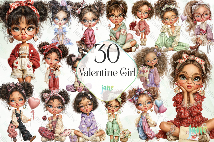 Valentine Girl Sublimation Bundle