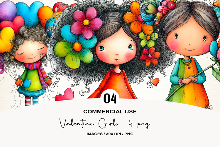 Valentine Girls 4 png