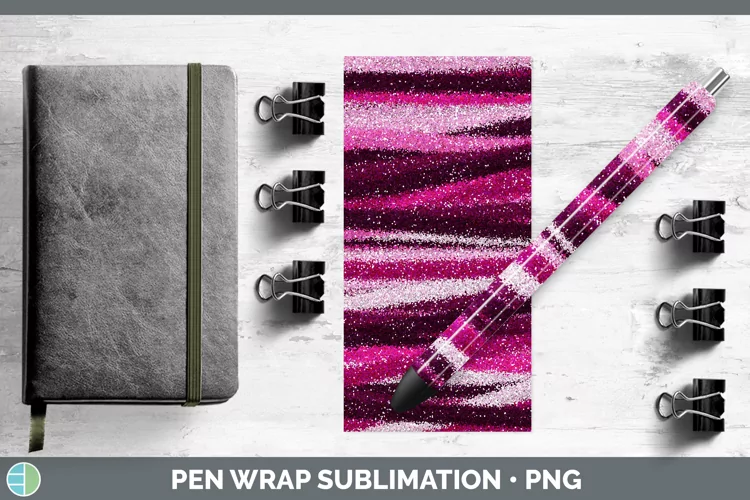 Valentine Glitter Pen Wrap Sublimation Pen Designs