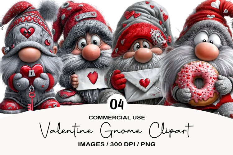 Valentine Gnome Clipart Image 12