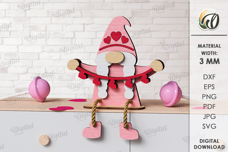 Valentine Gnome Clipart Image 5