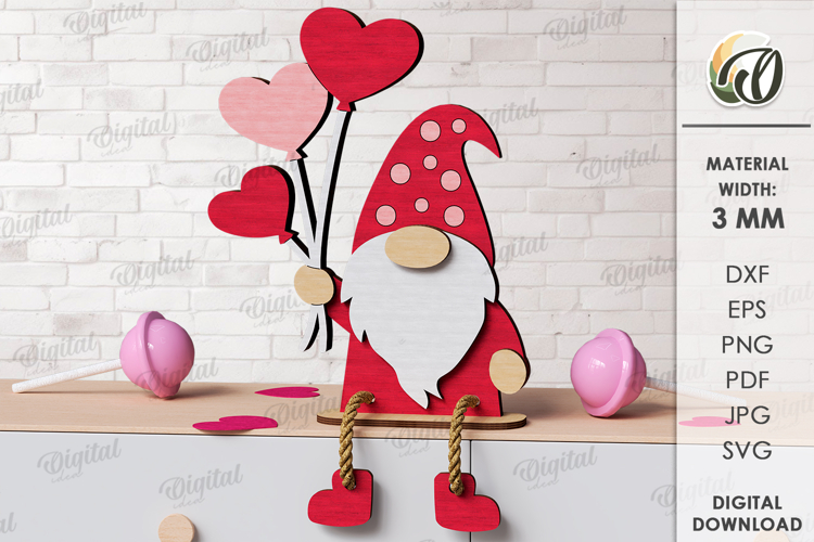 Valentine Gnome Clipart Image 3