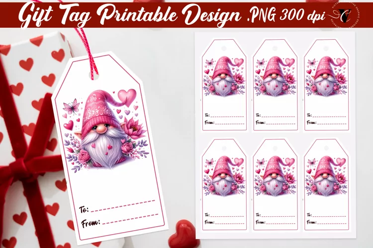 Valentines Tags | Valentines Gnome